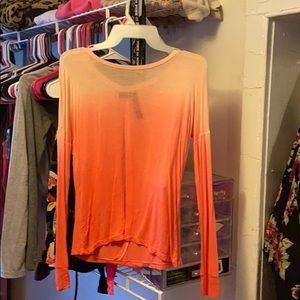 Peach ombré long sleeve